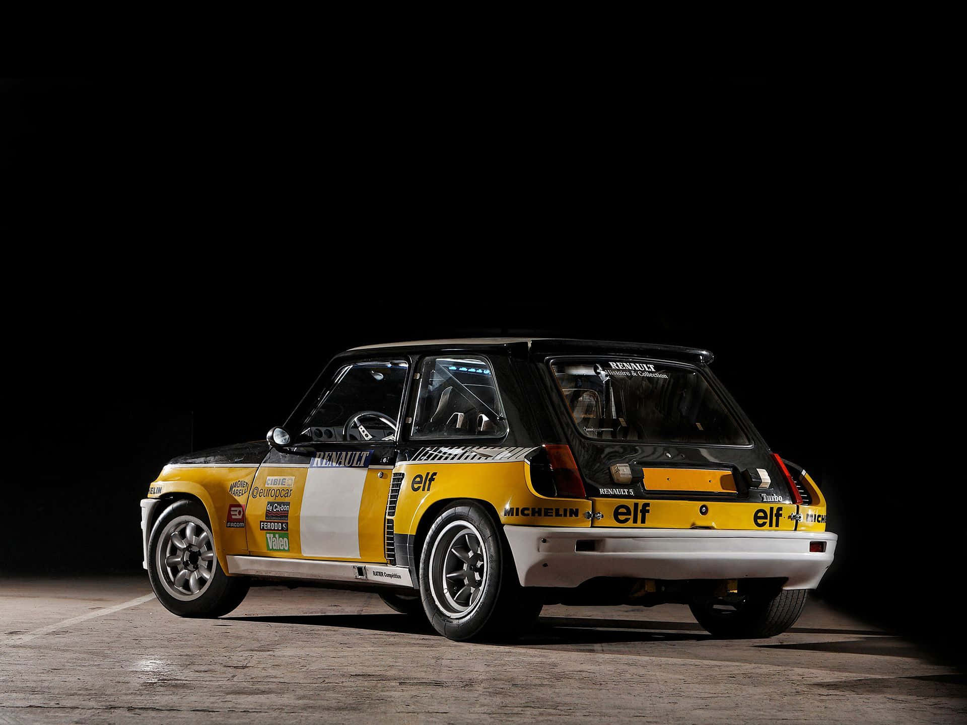 The Iconic Renault 5 Turbo in Action Wallpaper
