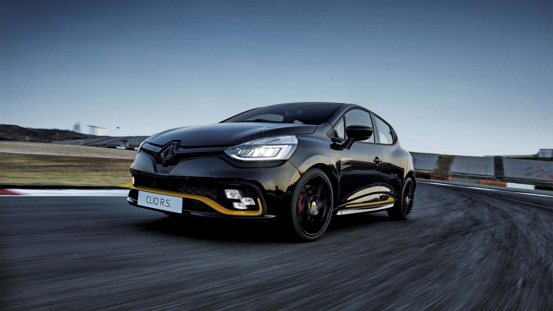 Renault Clio Rs Snelheidsbaan Achtergrond