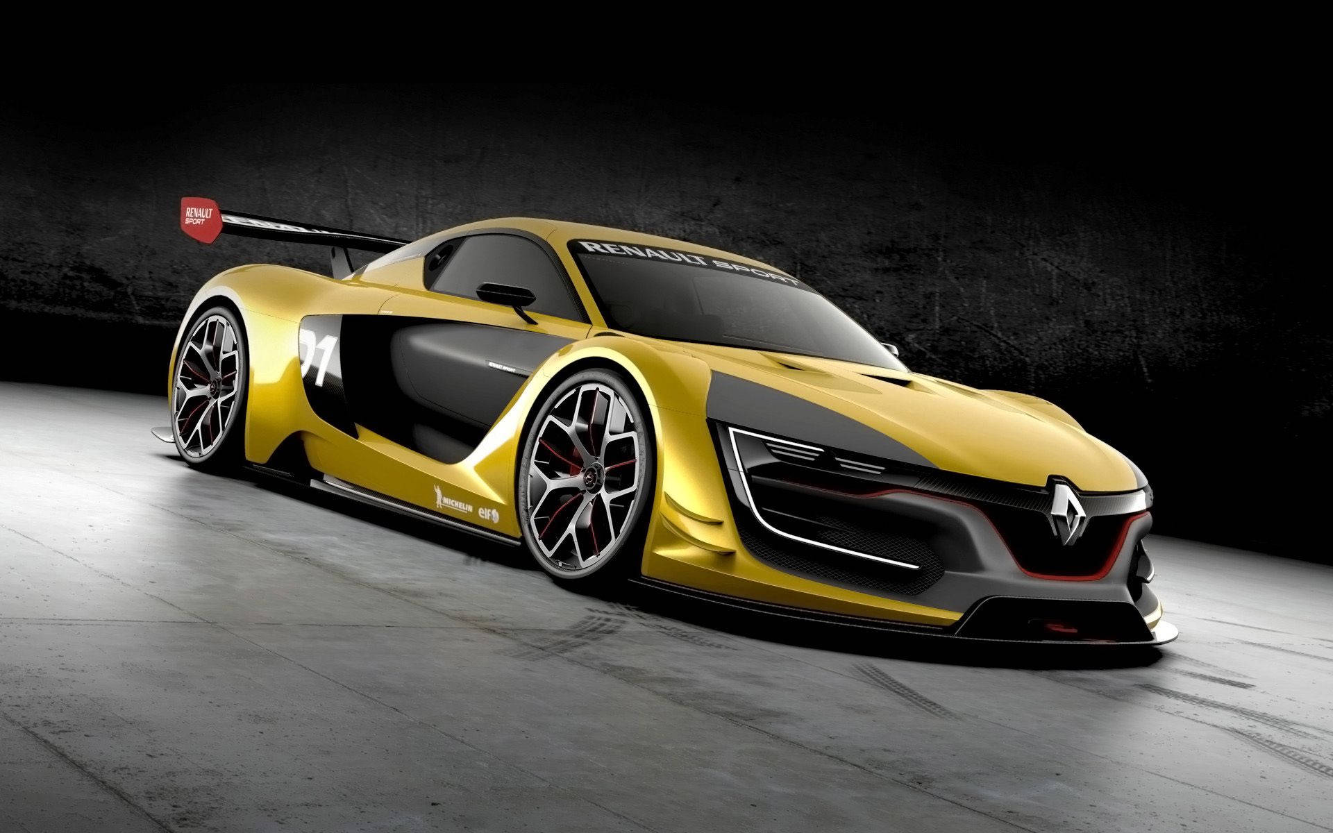 Renault Gold And Black Car