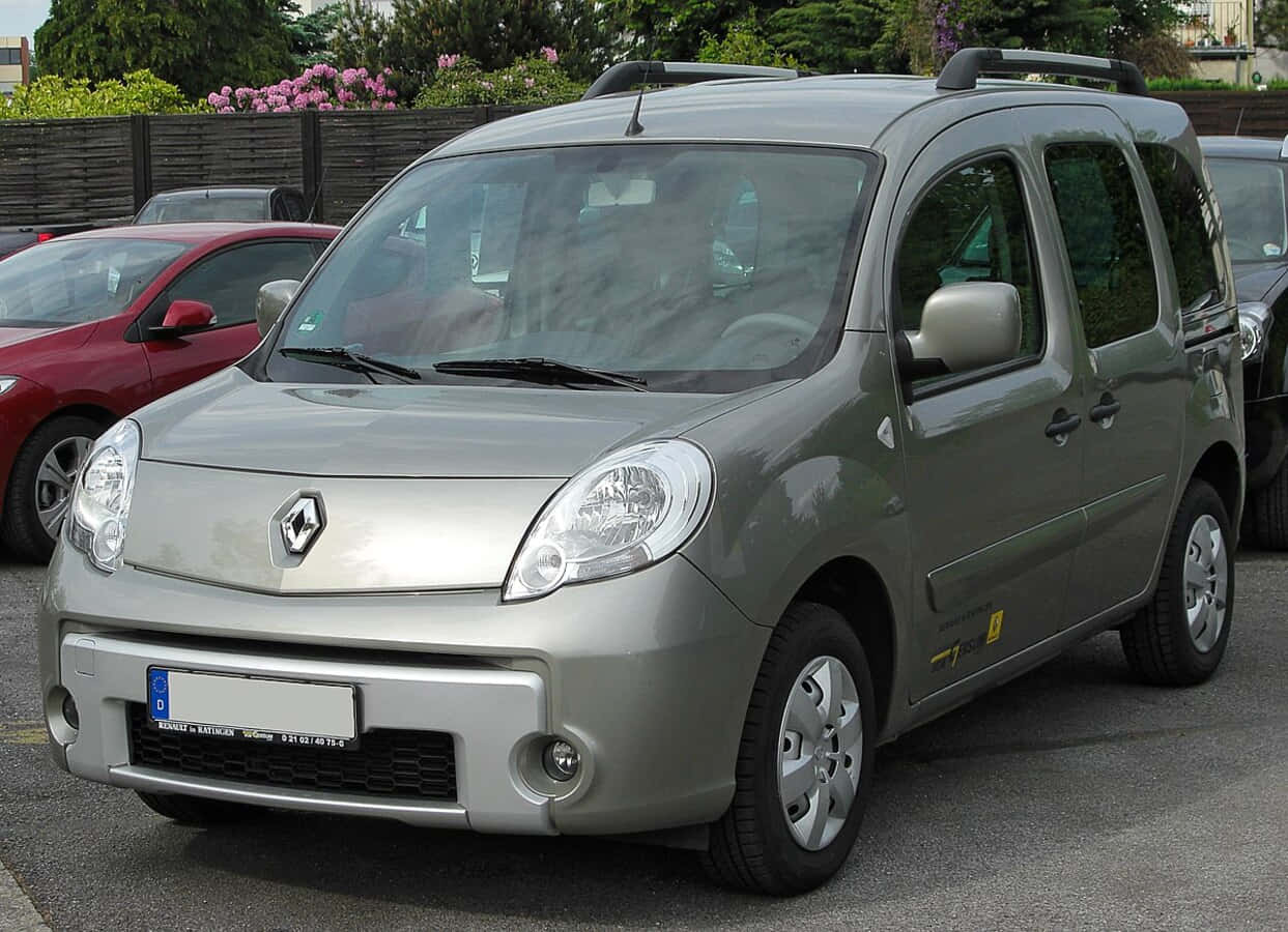 A sleek Renault Kangoo parked outdoors. Wallpaper
