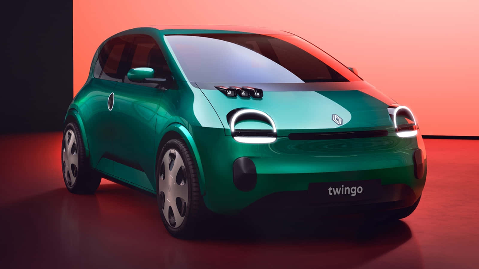 Renault Twingo Elektrische Conceptauto Achtergrond