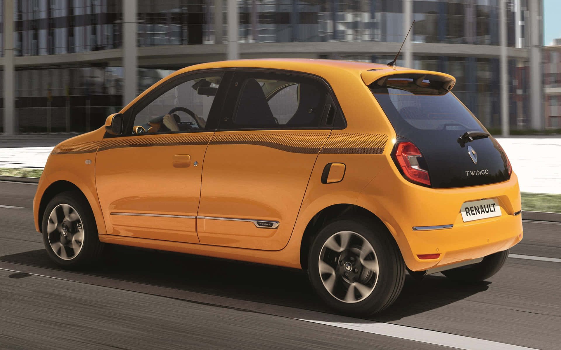 Renault Twingo Oranje Beweging Achtergrond