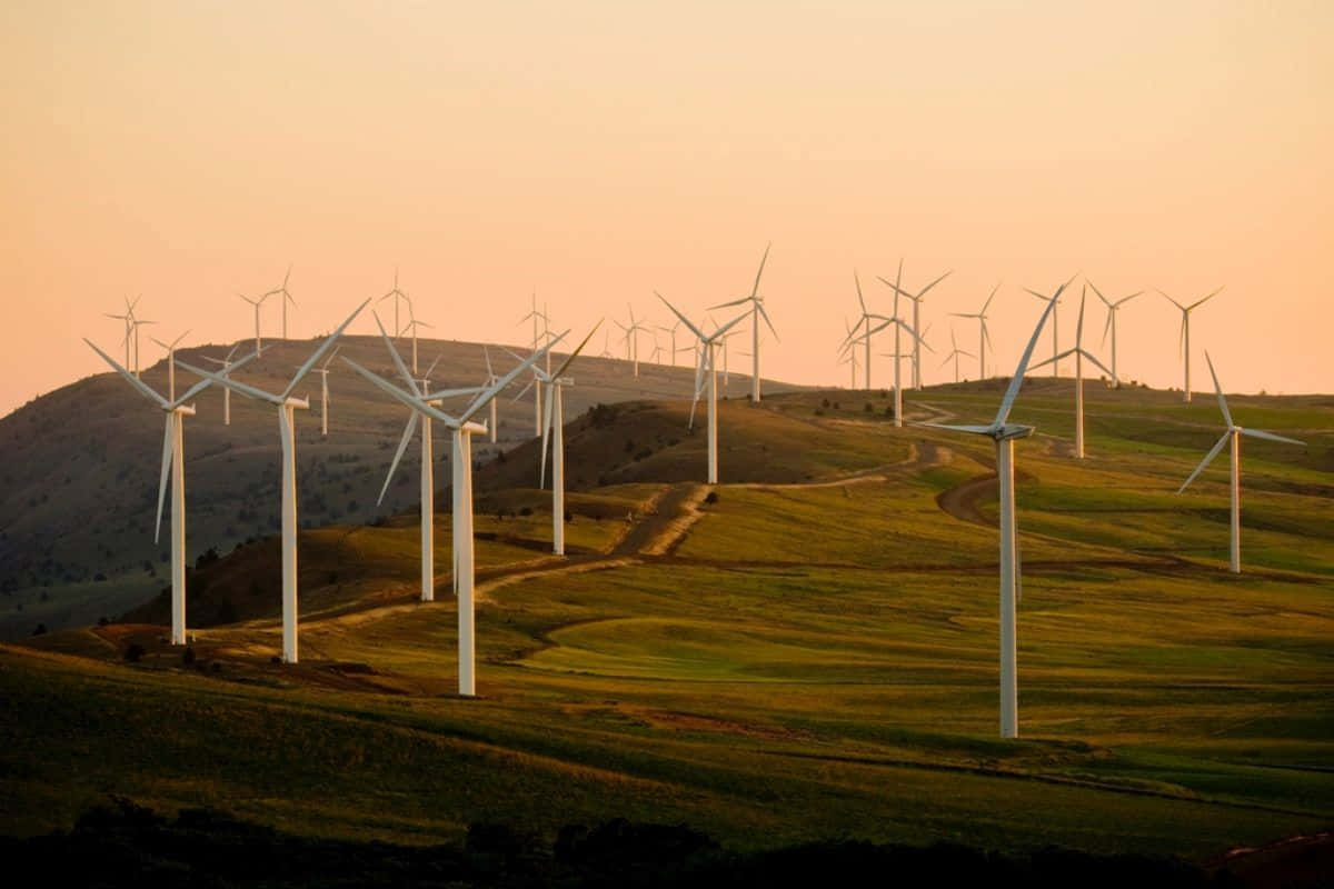 Paysage D'énergie Renouvelable Fond d'écran