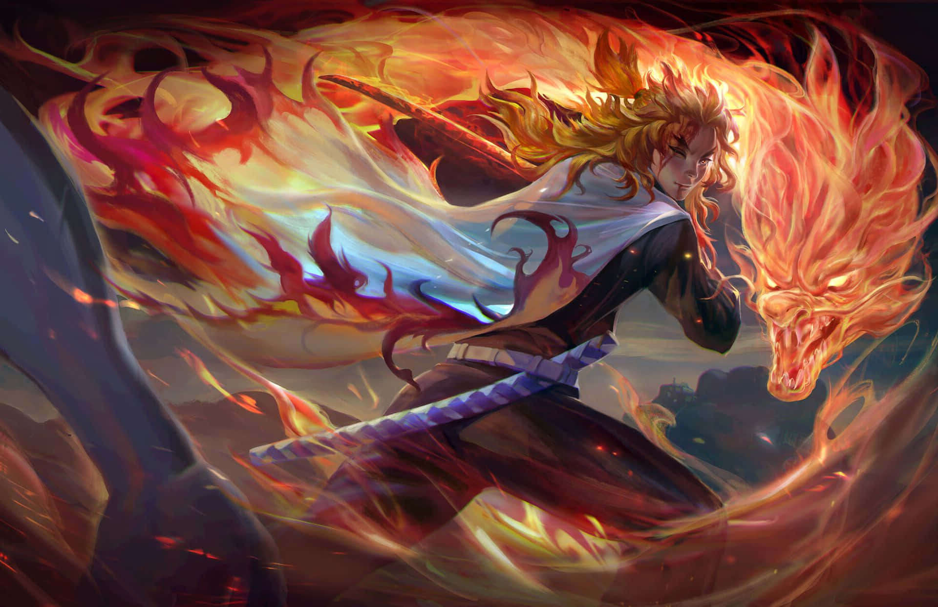 Flames of Rengoku - Undefeated Hero of the Demon Slayer Corps