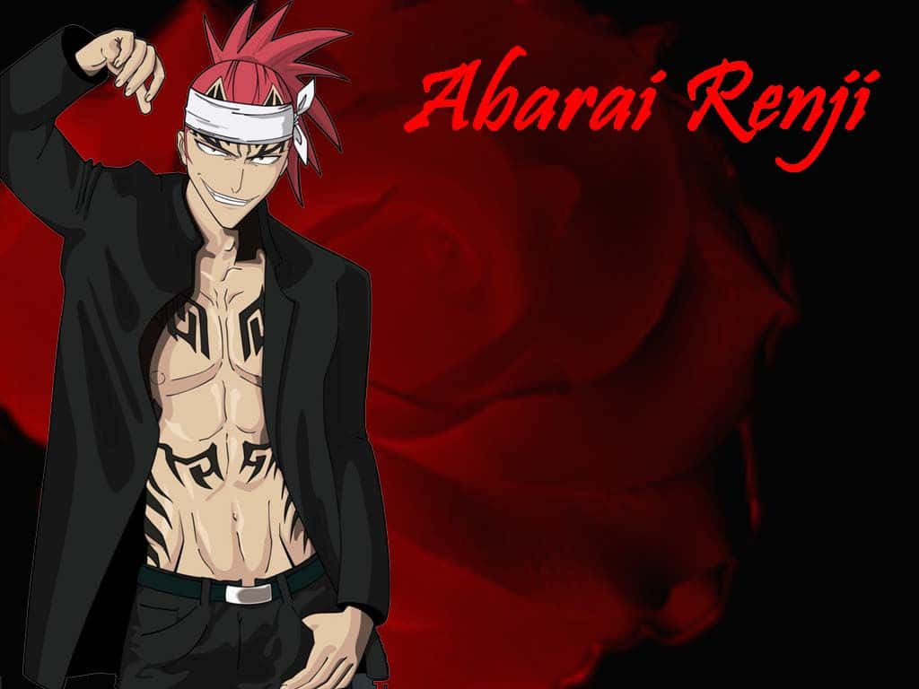 Bold and courageous, Renji Abarai is ready to fight". Wallpaper