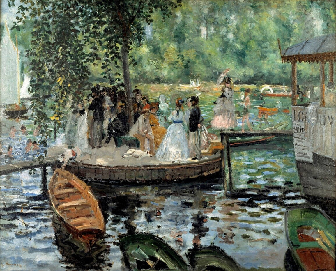 Renoirfest Vid Floden. Wallpaper