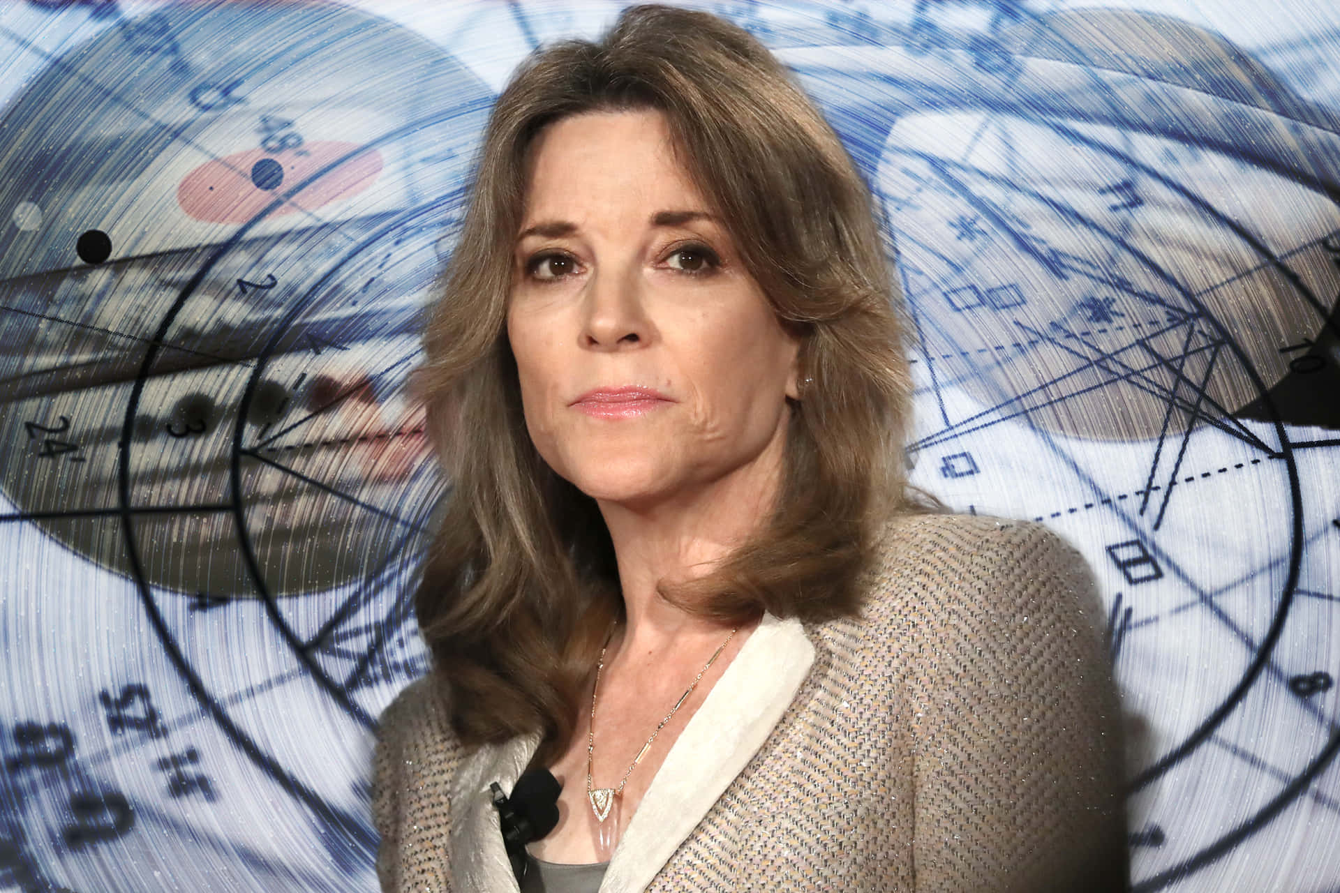 Renowned Author And Spiritual Leader Marianne Williamson Wallpaper