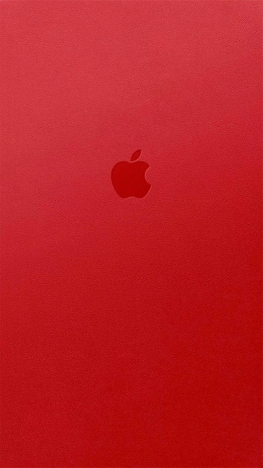 Rent Rødt Apple-logo Wallpaper