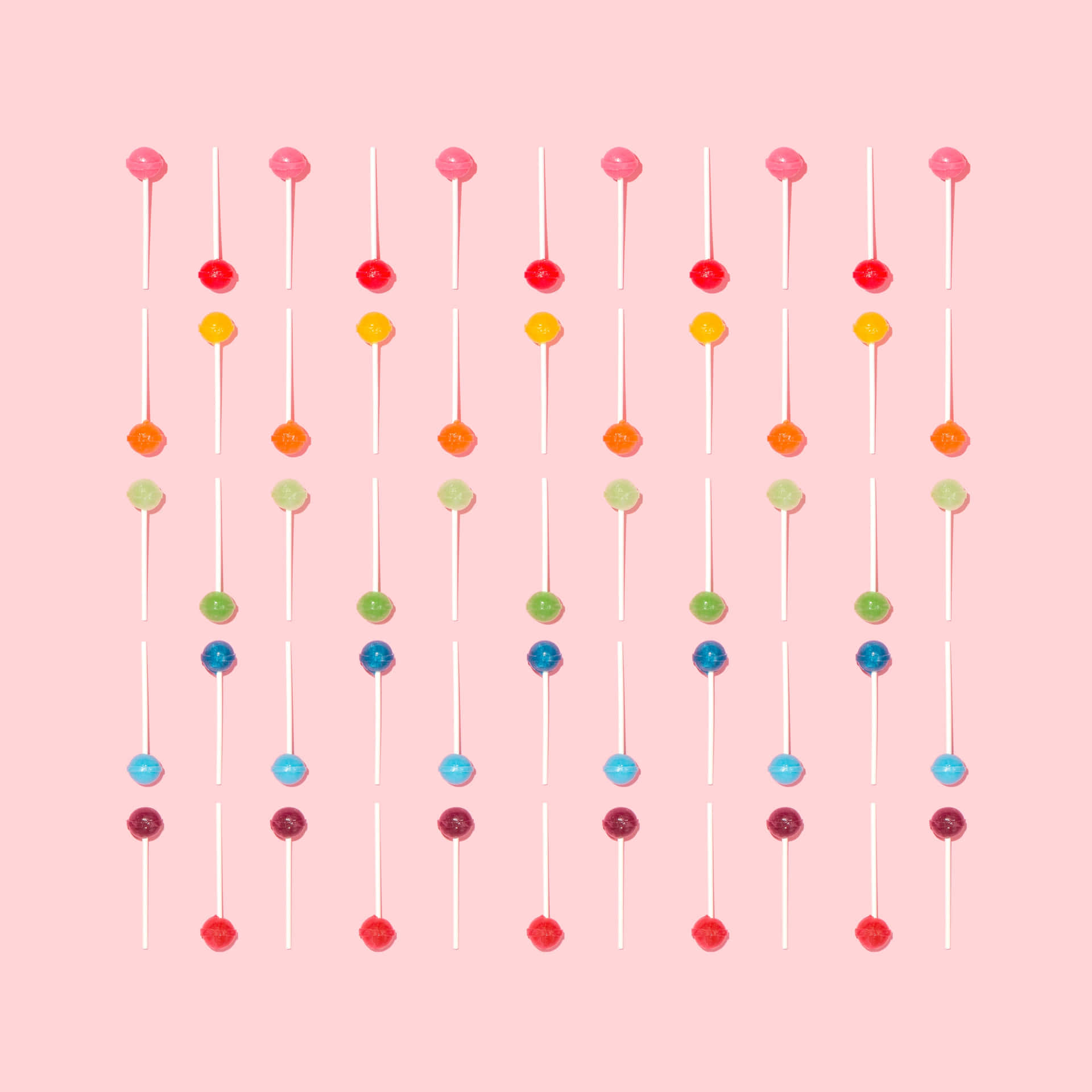Repetitive Colorful Lollipops [wallpaper] Wallpaper