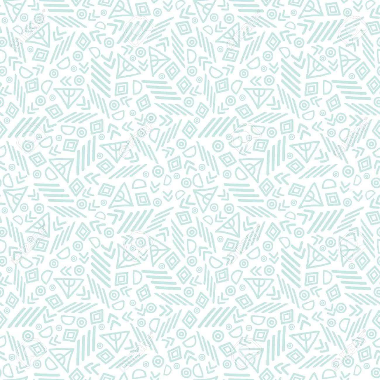 Repetitive Green Shapes [wallpaper] Wallpaper