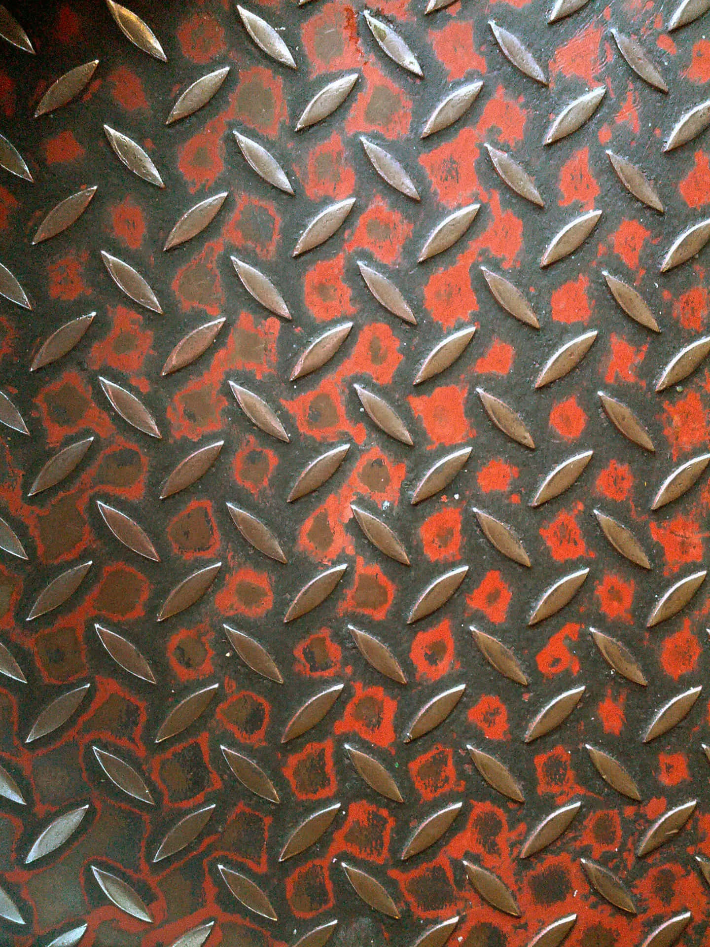 Repetitive Red Metal [wallpaper] Wallpaper