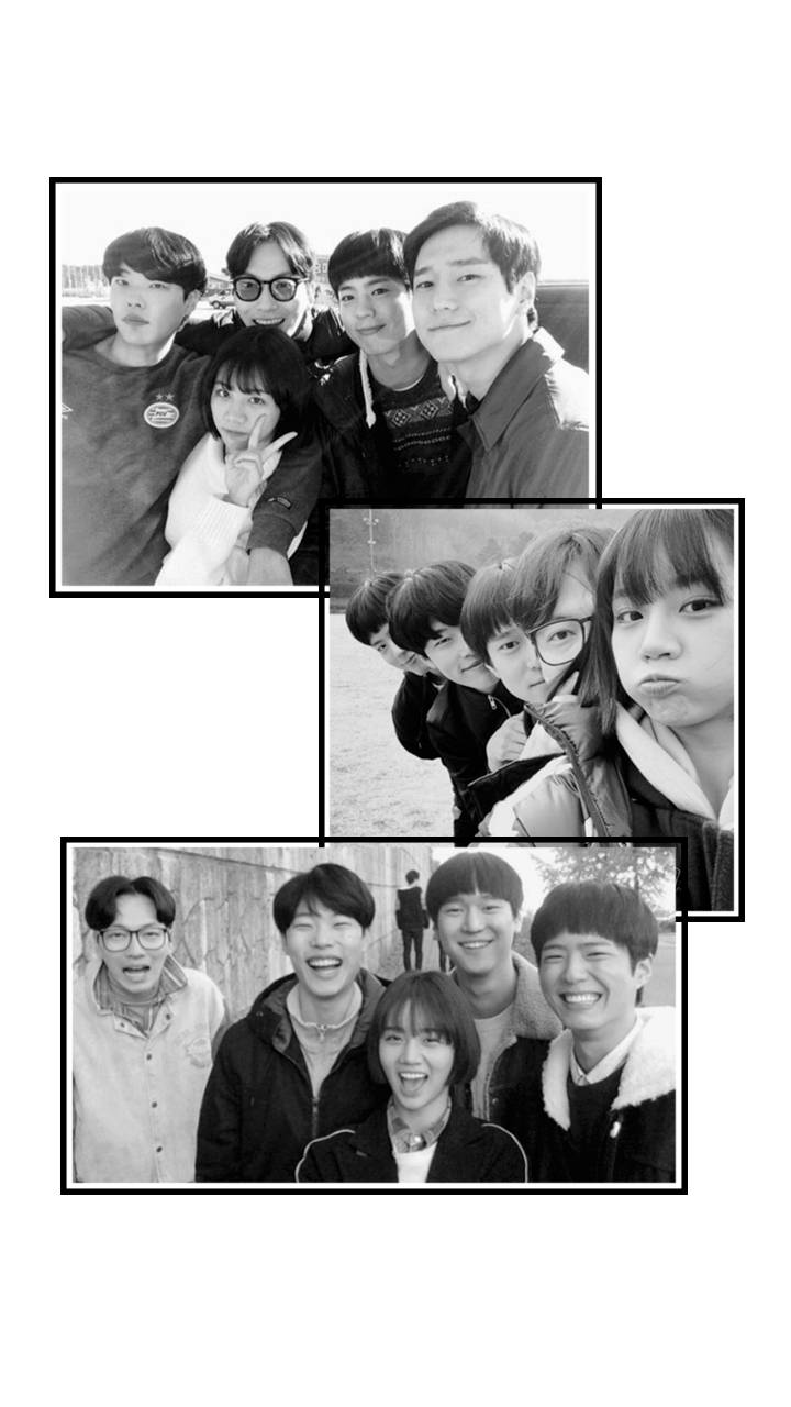 Reply 1988 Black And White Collage Wallpaper