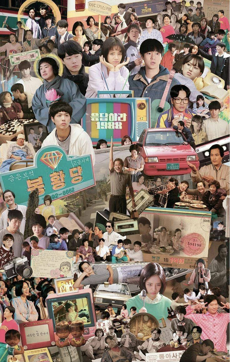 Reply 1988 Family Collage Wallpaper