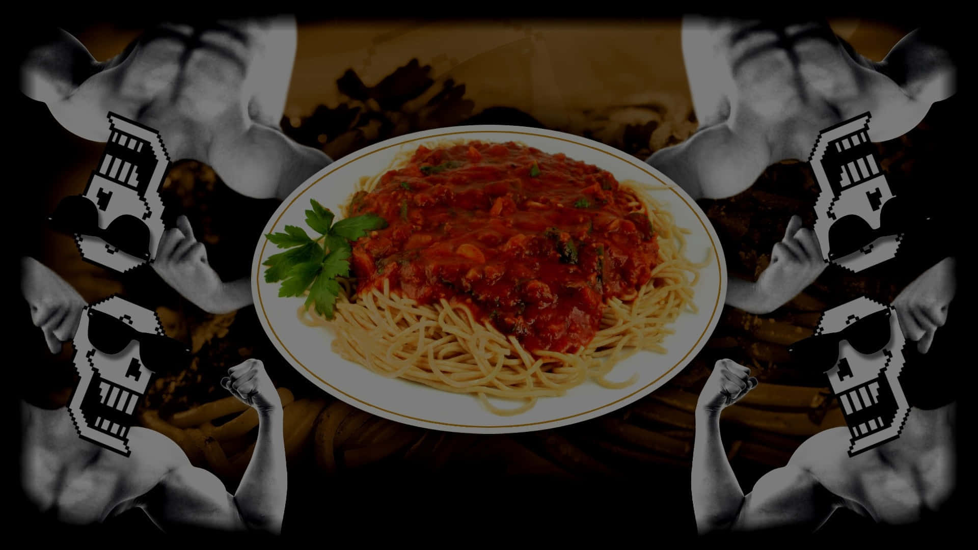 Representaciónde Espagueti Fondo de pantalla