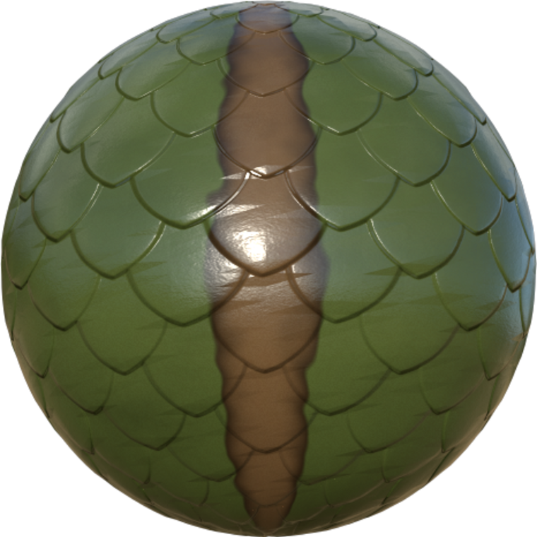 Reptile Skin Sphere Texture PNG