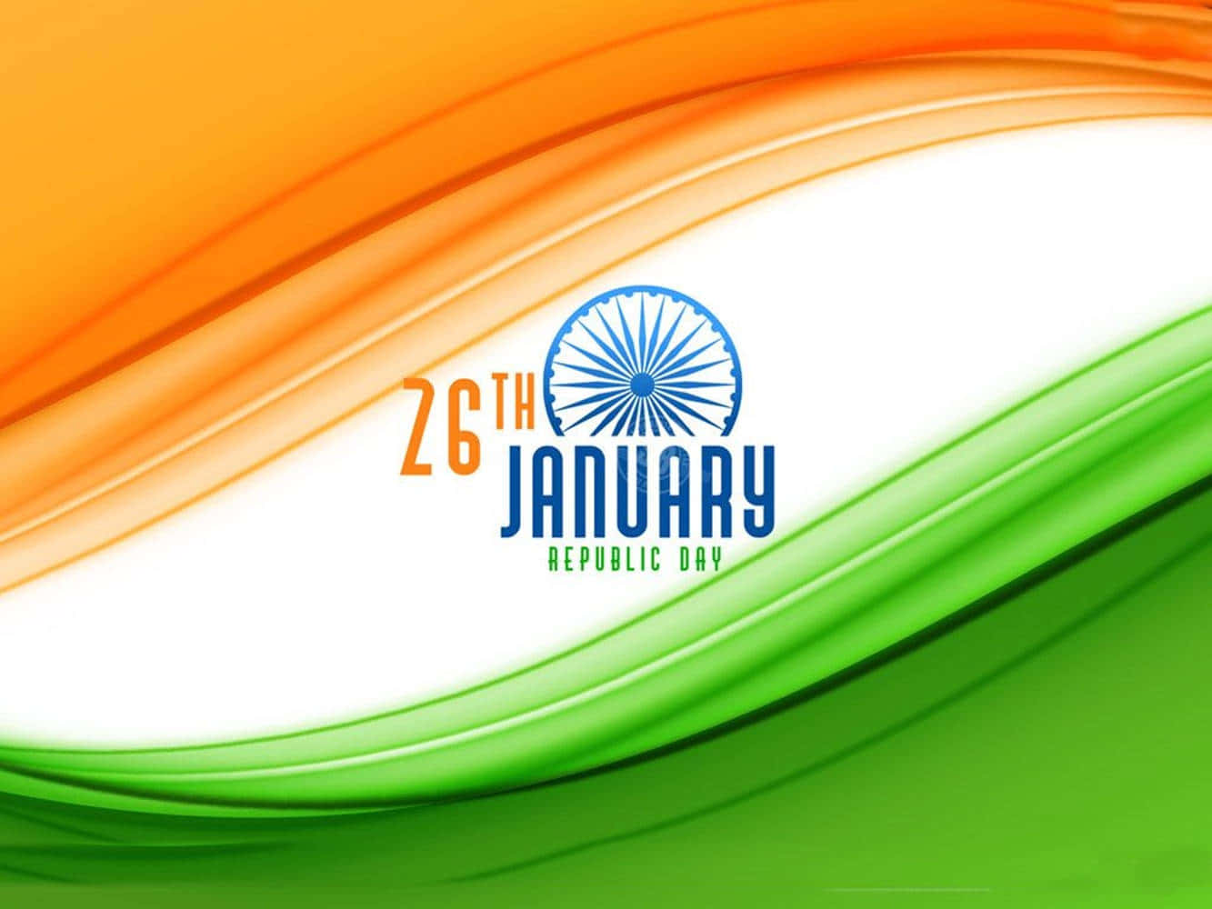 The Indian Flag With The Words January 25th