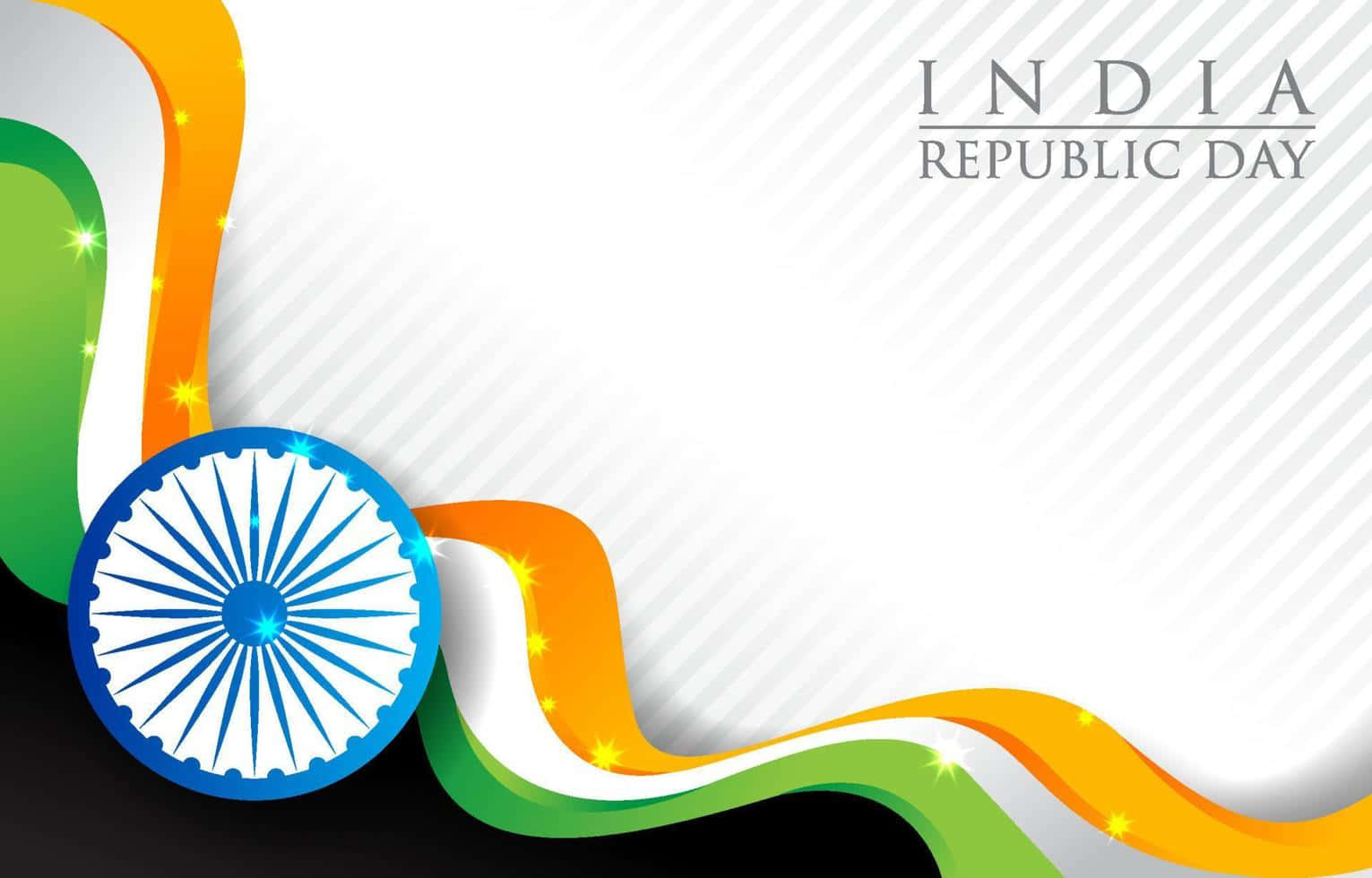 Unacolorata Celebrazione Dell'india Nel Giorno Della Repubblica