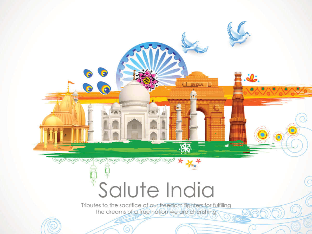 Celebrala Democrazia E L'unità Dell'india In Occasione Del Giorno Della Repubblica
