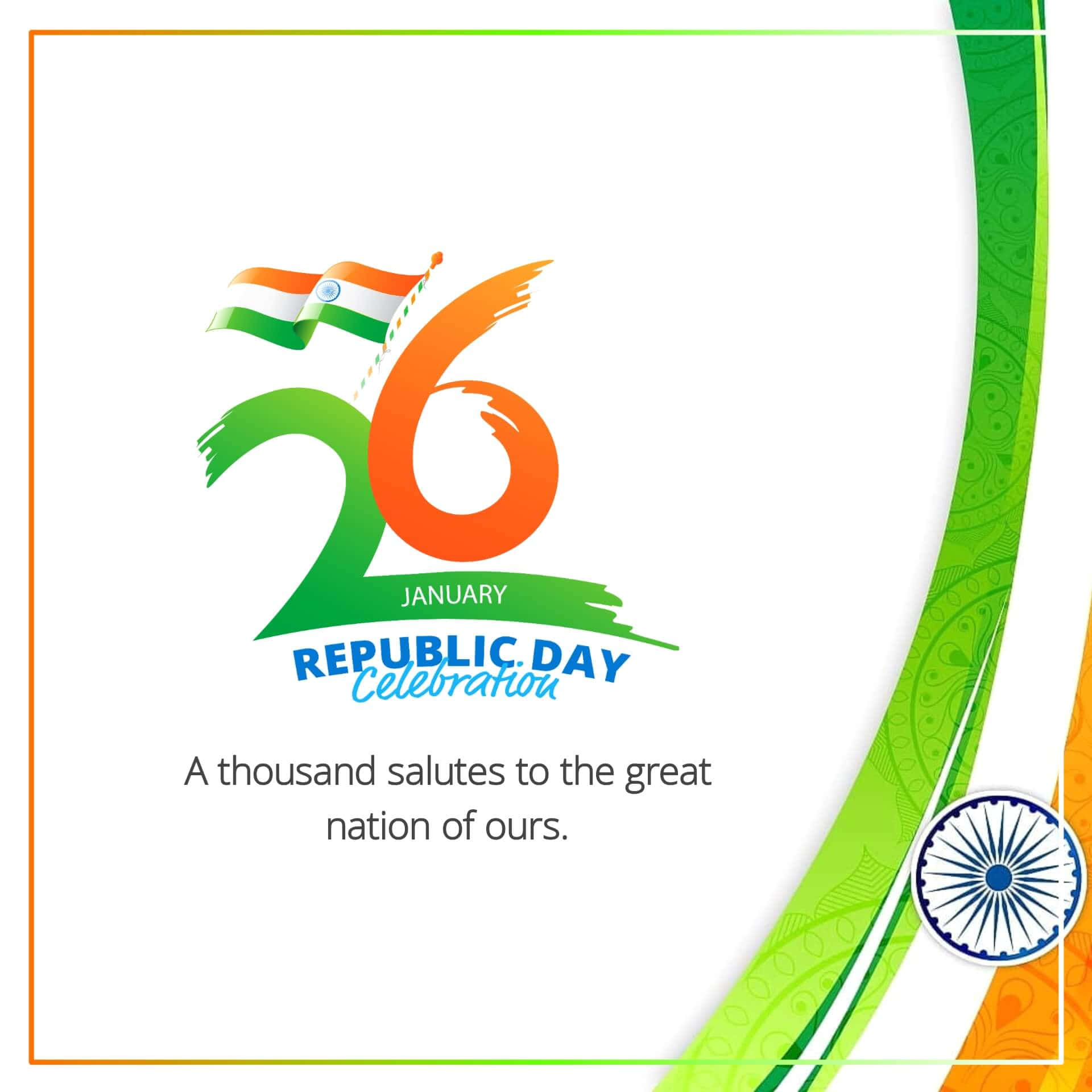 Feiernsie Den Tag Der Republik Indiens