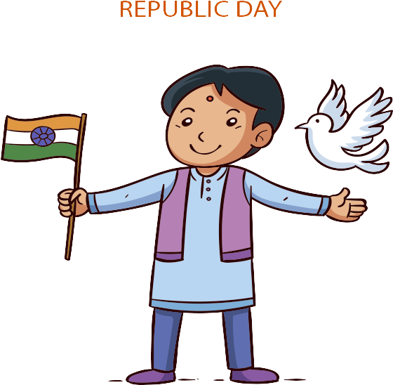 Republic Day Celebration Child Illustration PNG