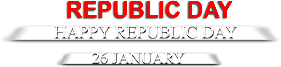 Republic Day India Celebration Banner PNG