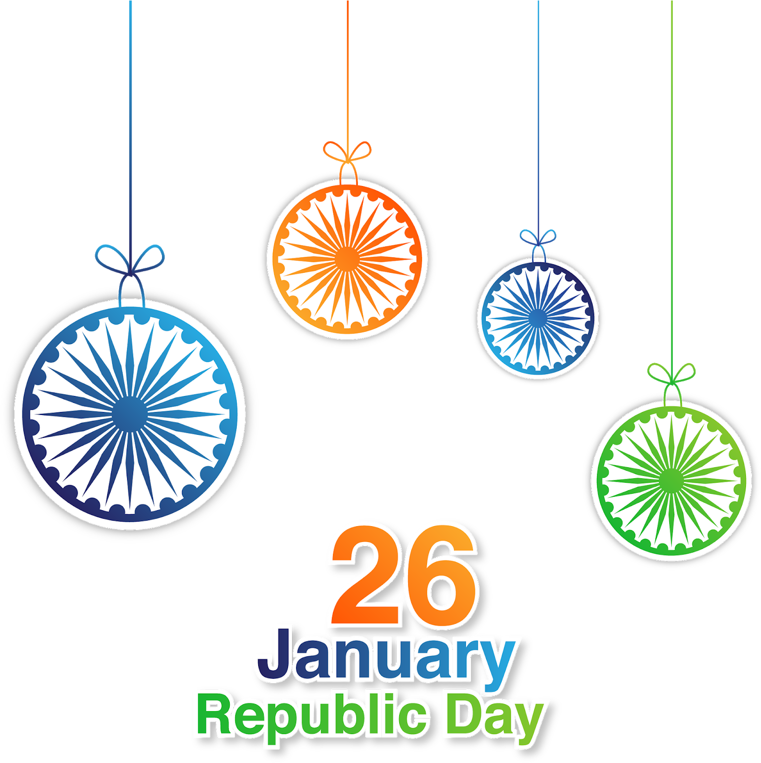 Republic Day India Celebration Decor PNG