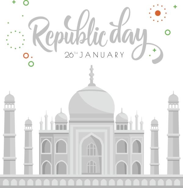 Republic Day India Celebration Illustration PNG