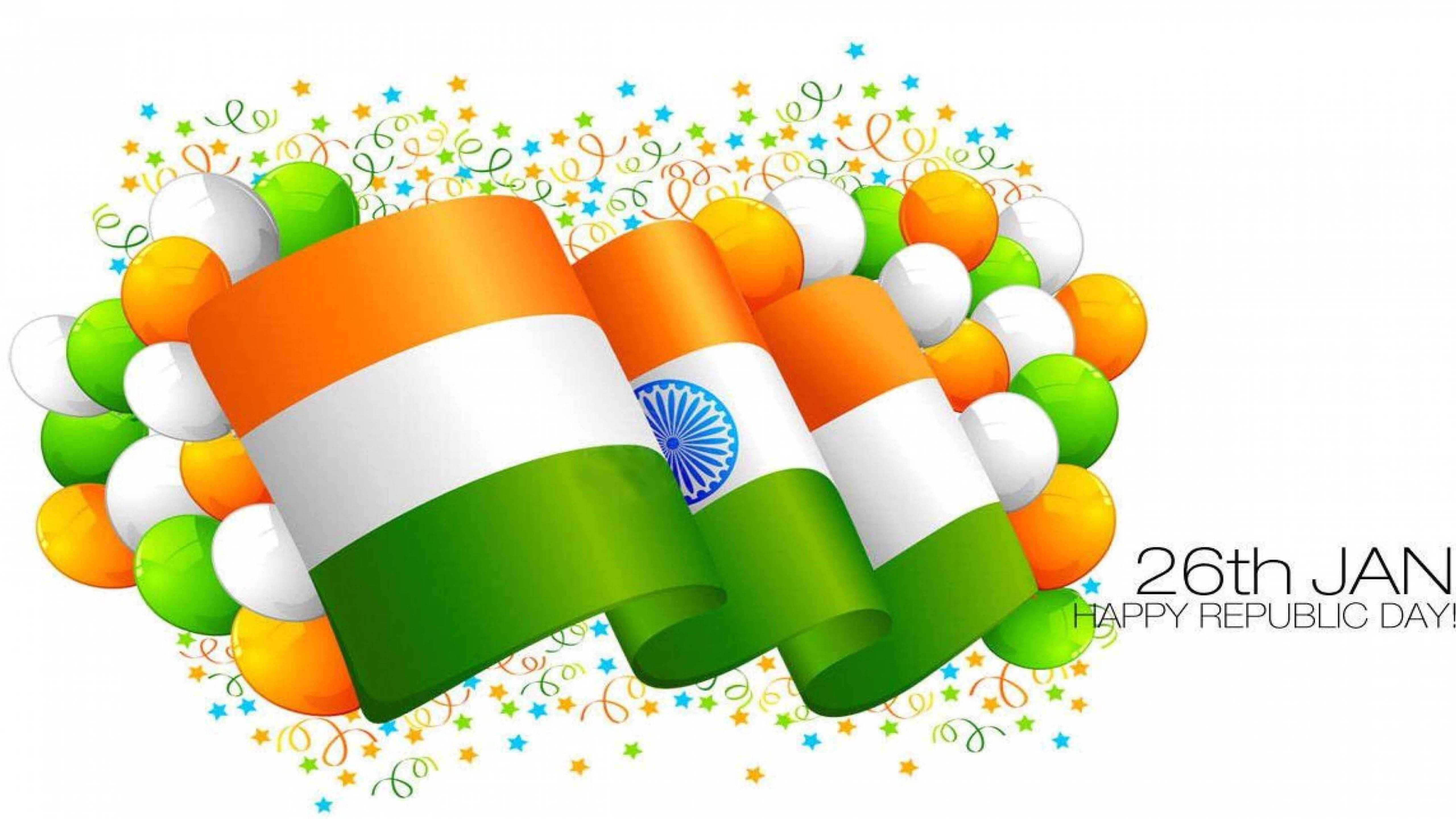 Republic Day India Flag Background