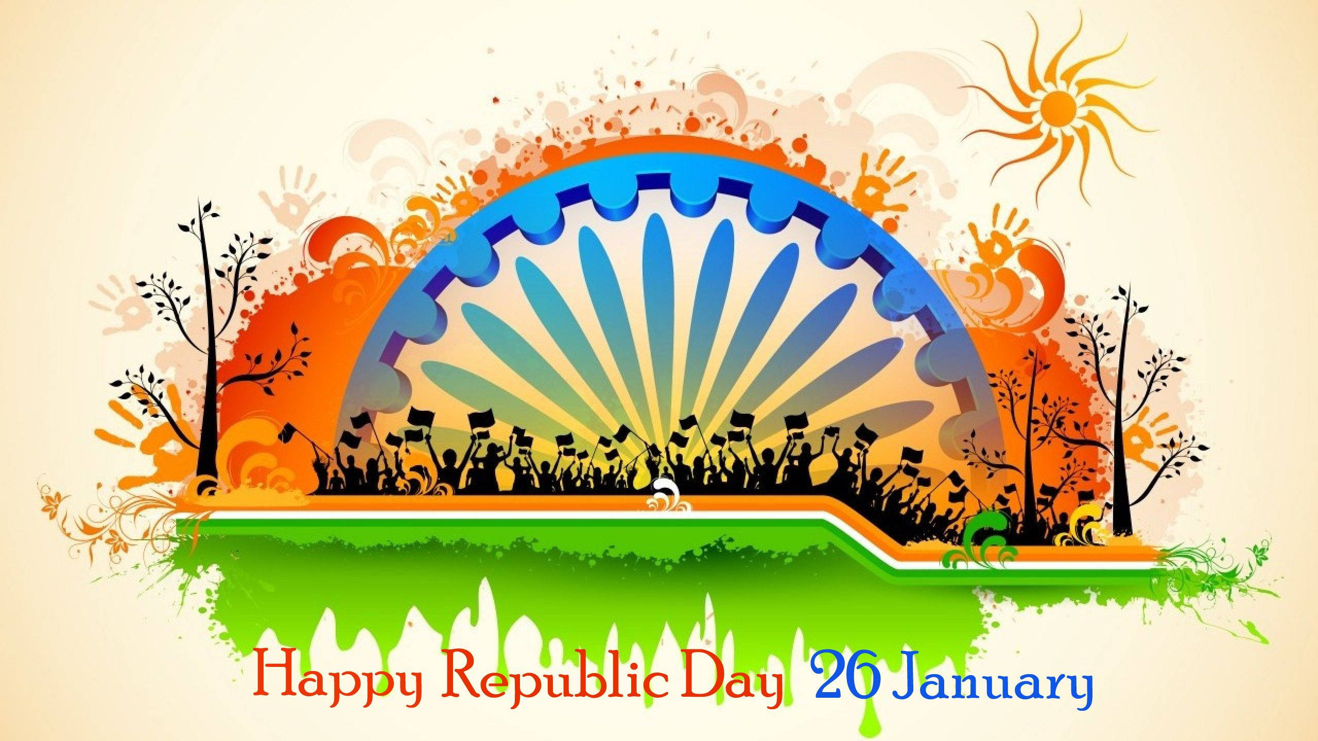 Republic Day Indian People Art Wallpaper