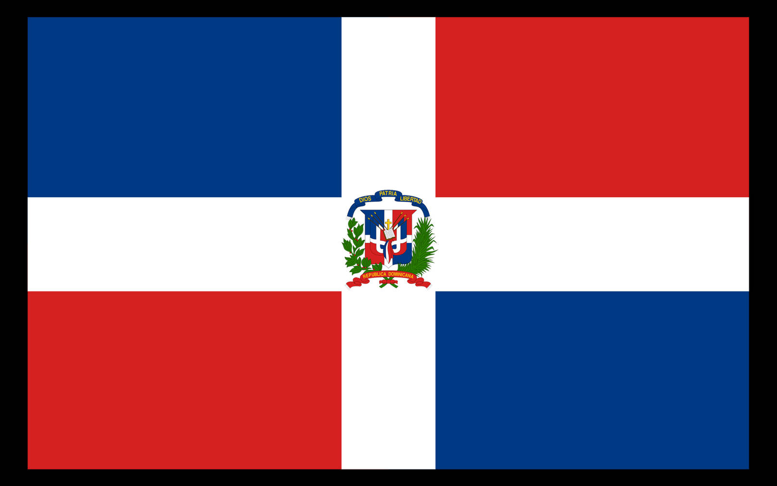 Banderade La República Dominicana Fondo de pantalla