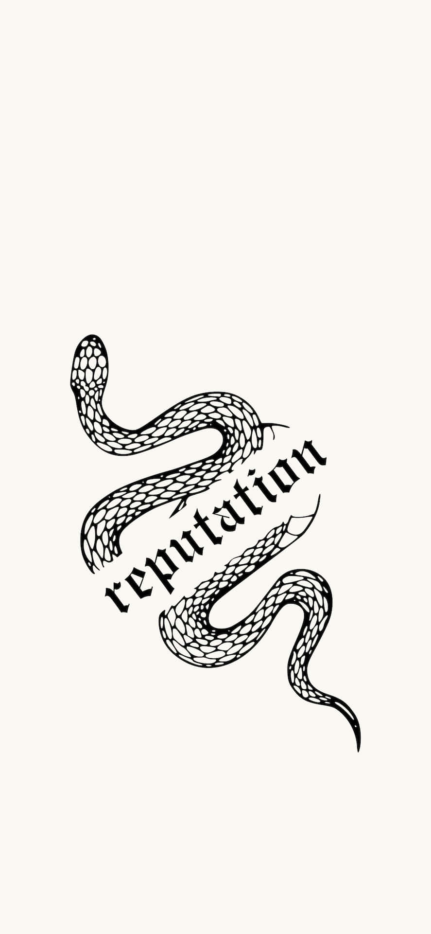 Reputation Snake Graphic Wallpaper