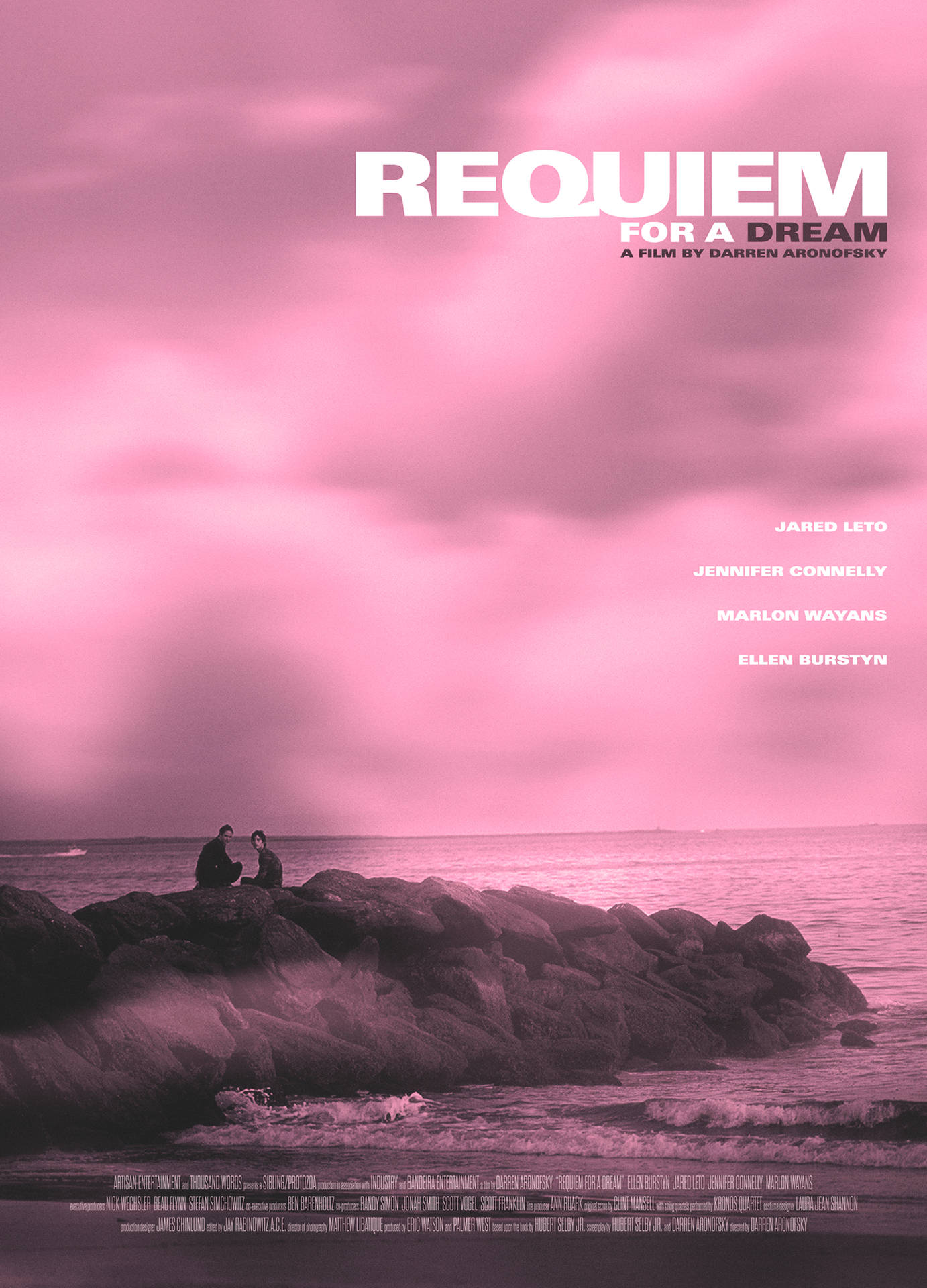 Caption: Unorthodox Poster Representation of the Movie, Requiem for a Dream. Wallpaper