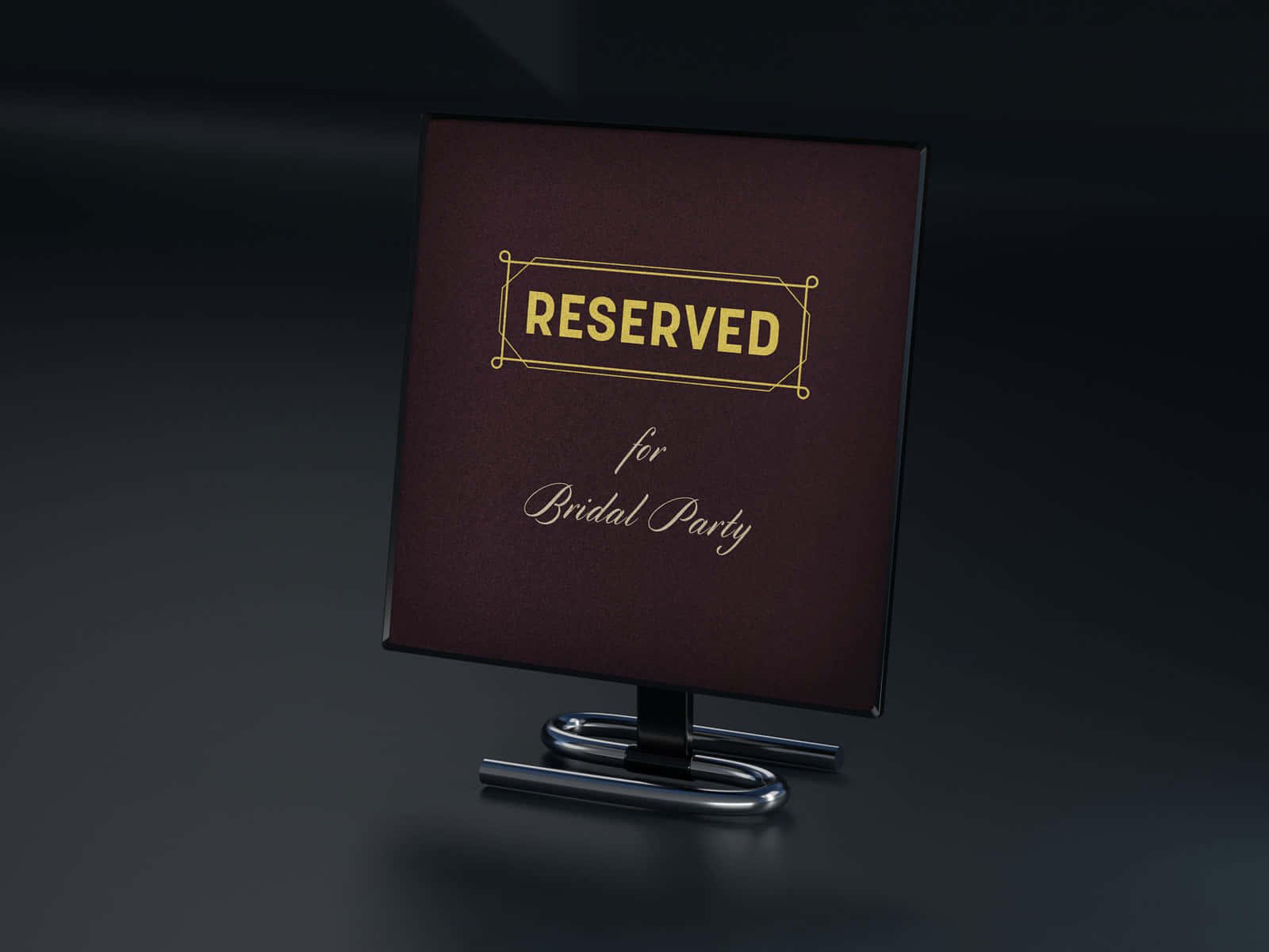 Reserved Seating for a Bridal Party Wallpaper