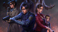 Resident Evil 2 Characters Pose Background