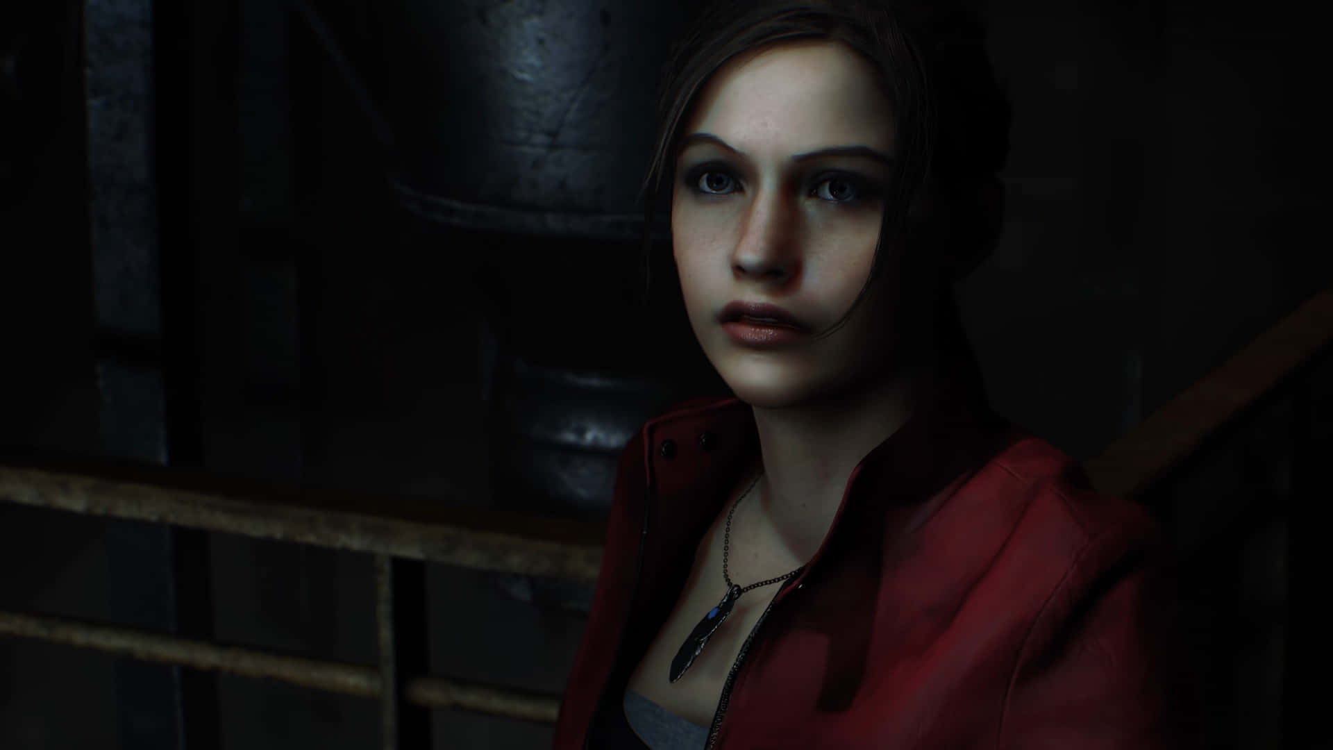 Claire Redfield is ready for action in Resident Evil 2 Wallpaper