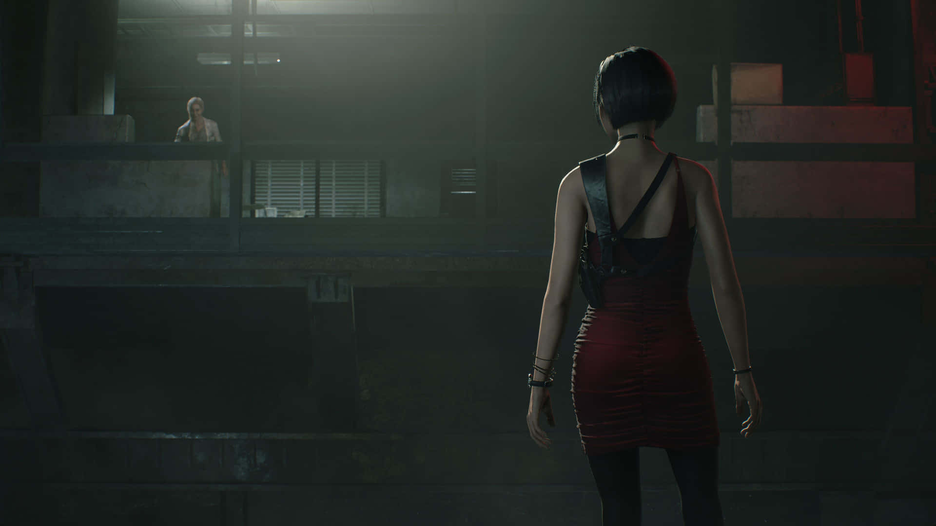 Claire Redfield, heltinden fra Resident Evil 2, pynte dette stilfulde tapet. Wallpaper