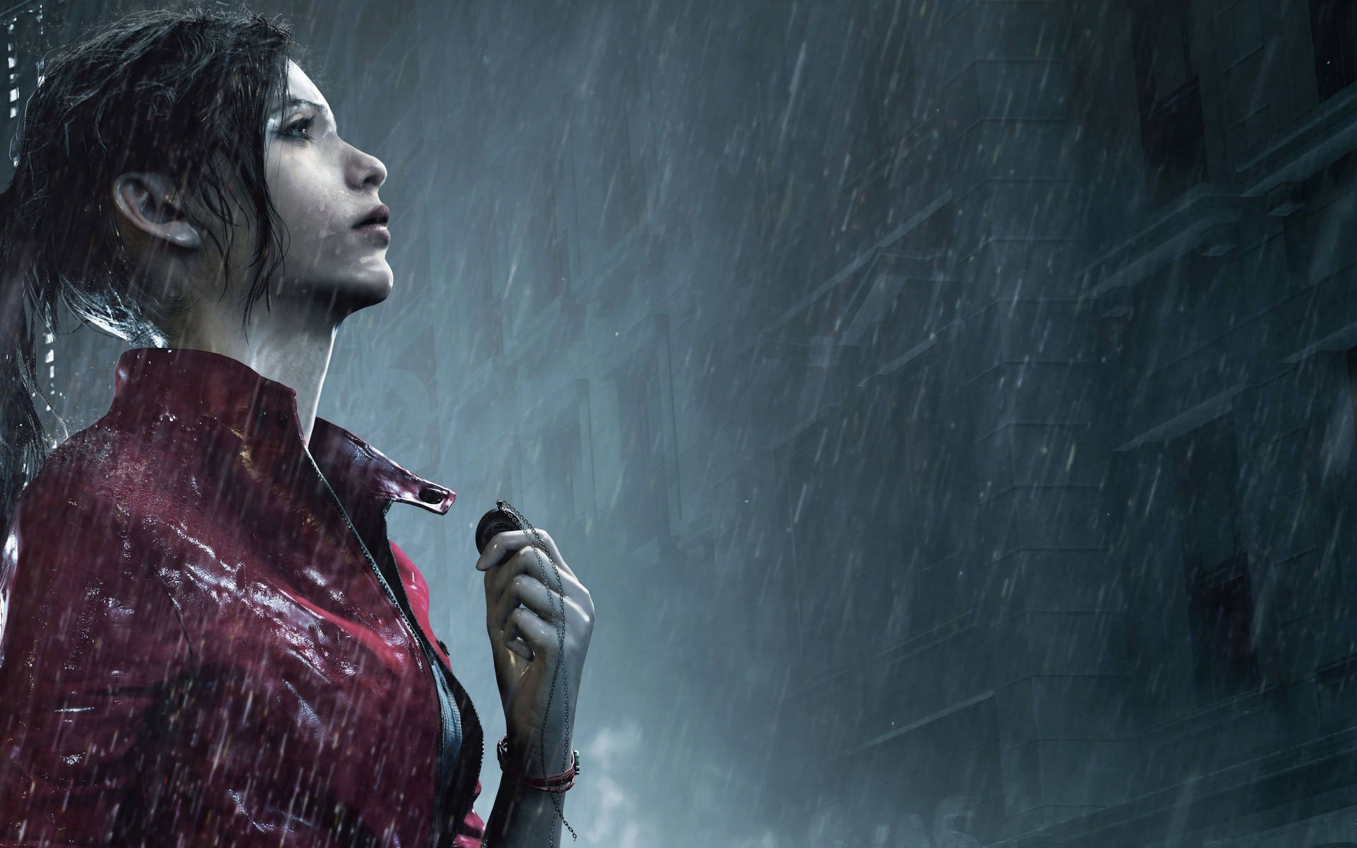 Claire Redfield in the middle of a zombie apocalypse. Wallpaper