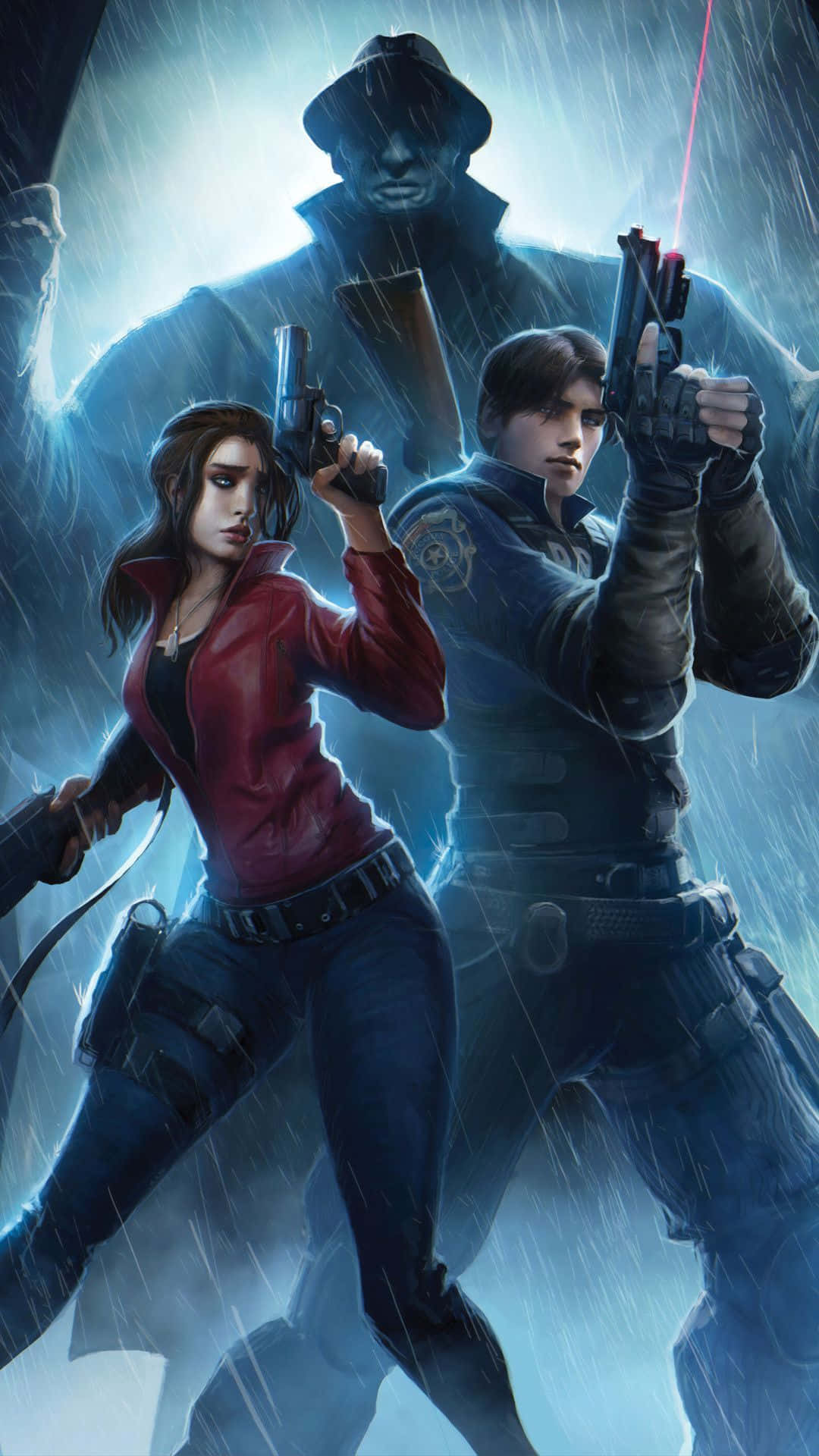 Resident Evil 2 Leon And Claire Phone Background
