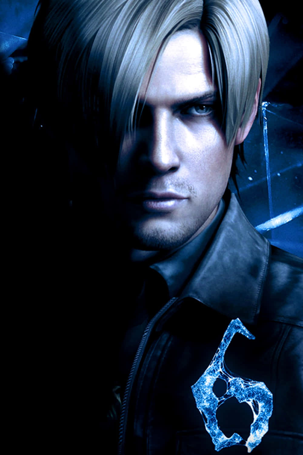 Resident Evil 6 - en mand med blå hår Wallpaper