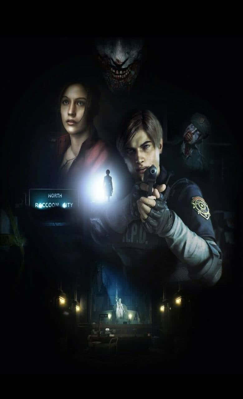 Teknologi tager en forfærdelig drejning i Resident Evil 2 Wallpaper