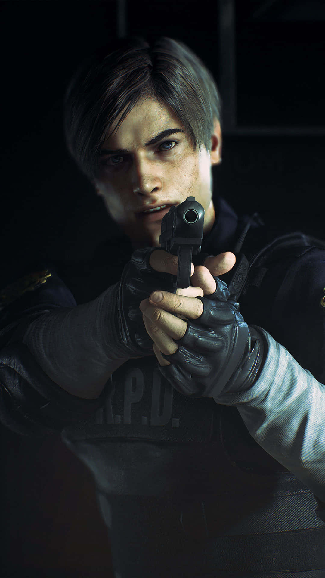 1)  Ready to Dive Into the Horror - Resident Evil 2 Phone Wallpaper