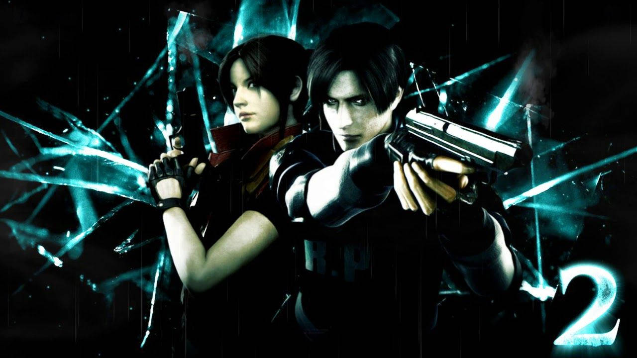 Leon and Claire star in the remake of the iconic gaming classic, Resident Evil 2 Wallpaper