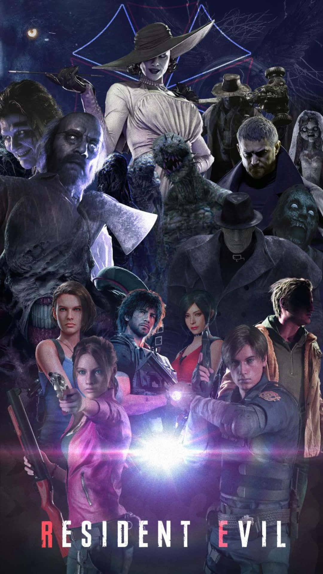 Iconic Resident Evil Characters United Wallpaper
