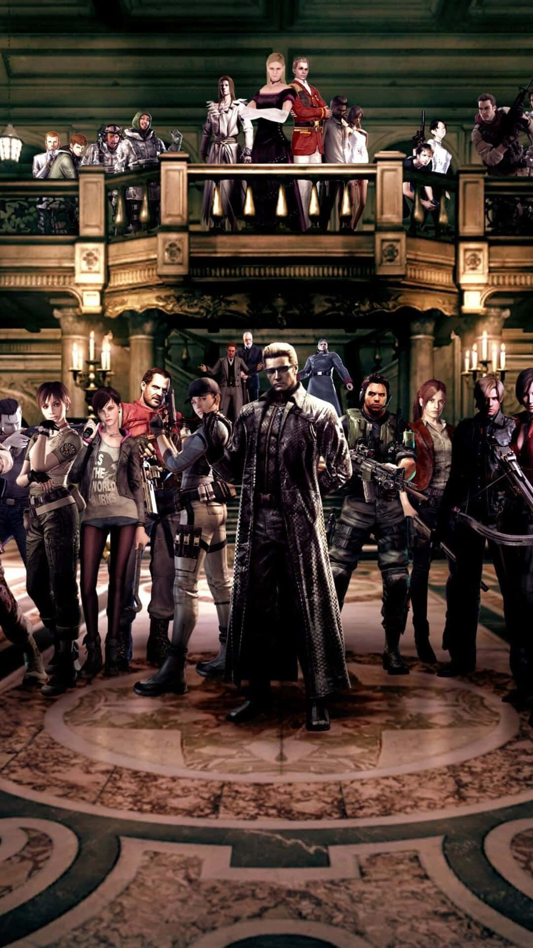 Resident Evil-personages Ontketend Achtergrond