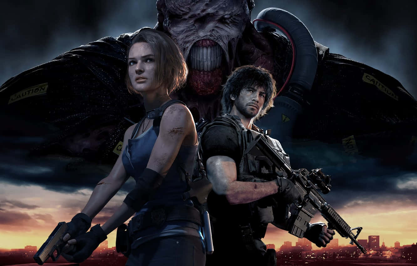 The Intense World of Resident Evil Characters Wallpaper