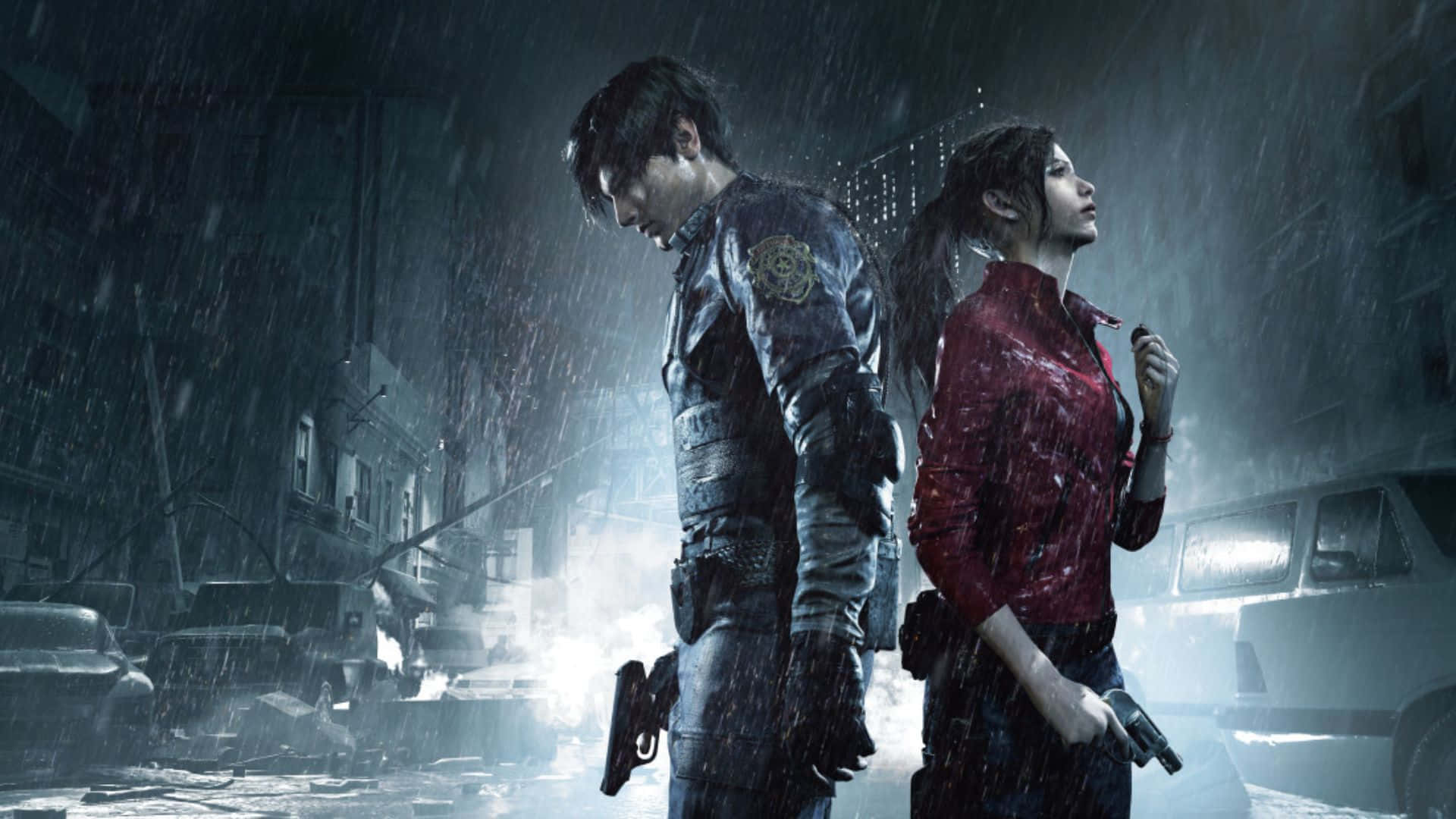 The Ultimate Confrontation in Resident Evil Wallpaper