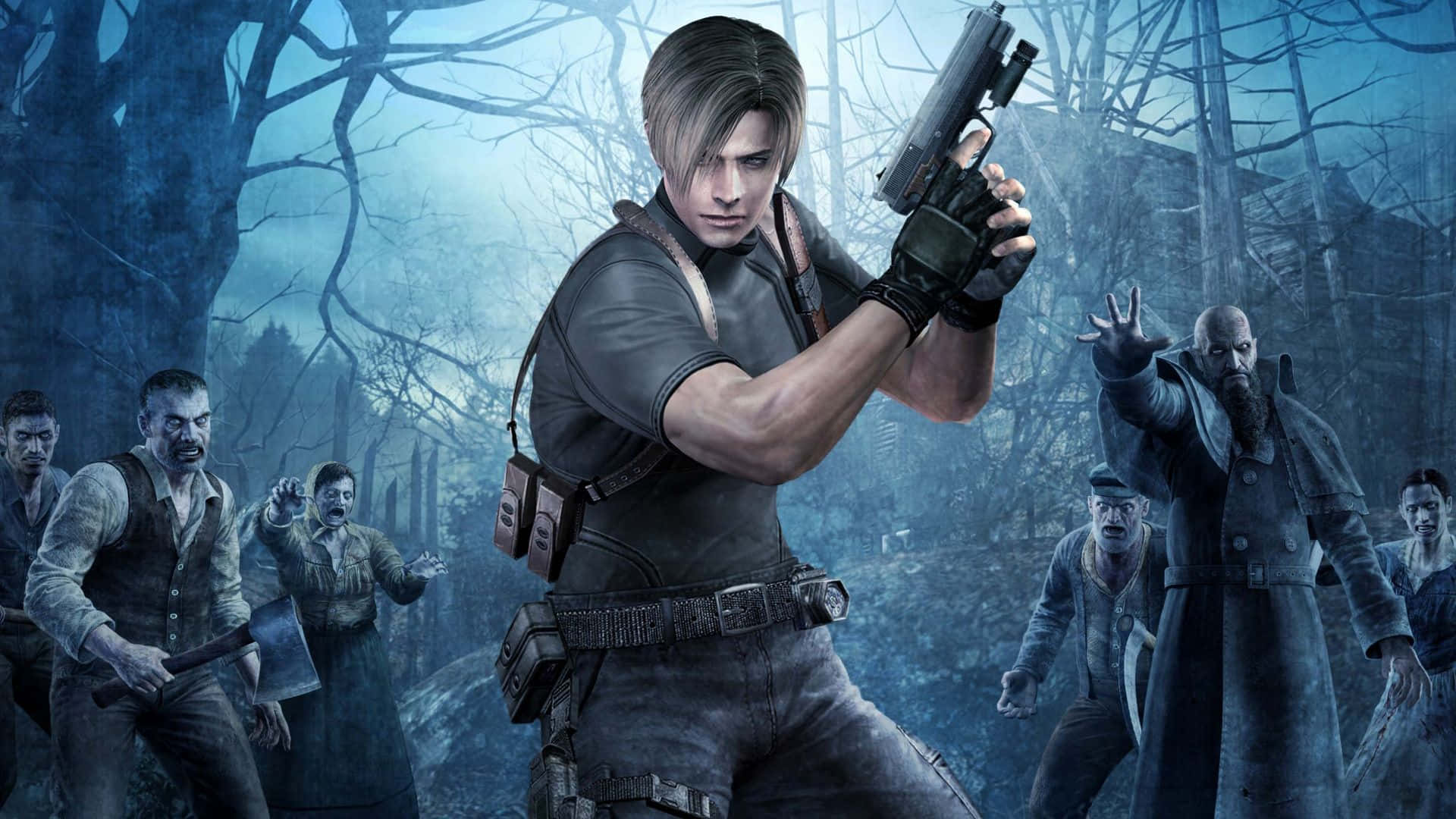 Exciting Resident Evil Characters Ready for Action Wallpaper