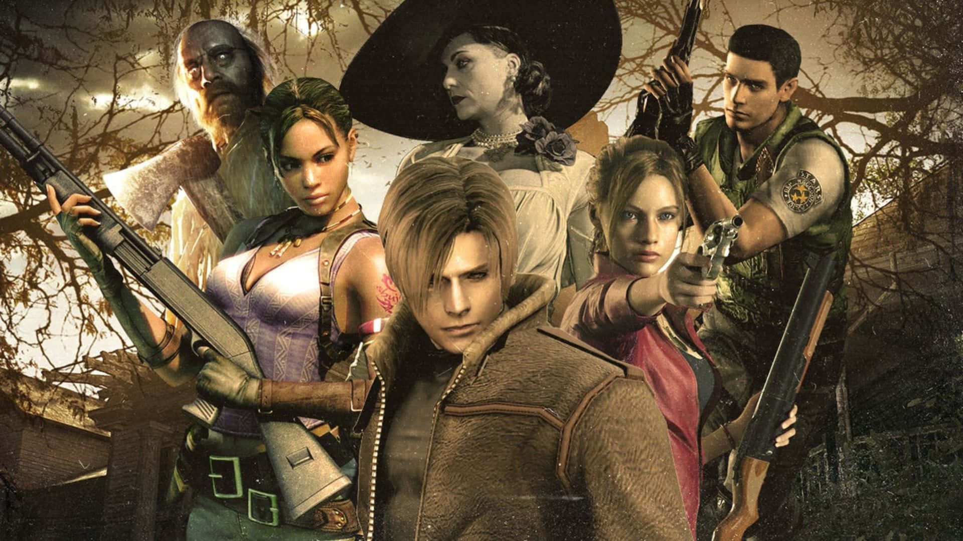 100+] Resident Evil Characters Wallpapers