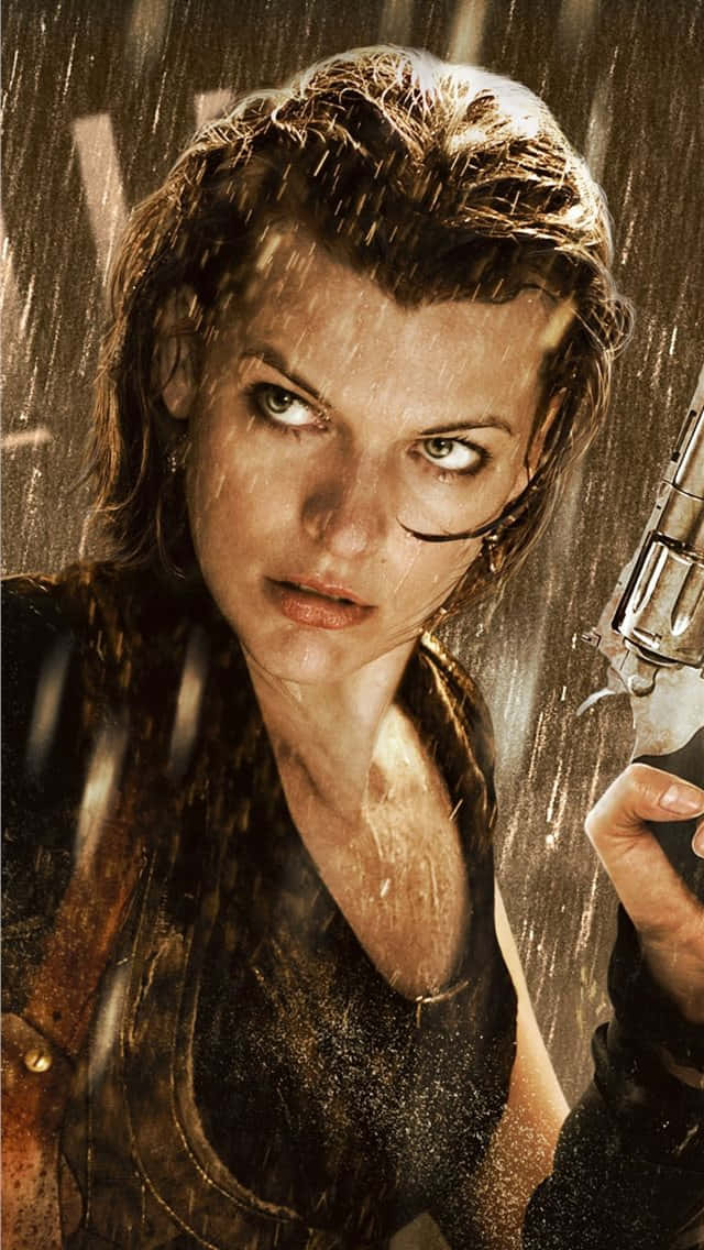 Unlock the power of the undead with Resident Evil on your iPhone Wallpaper
