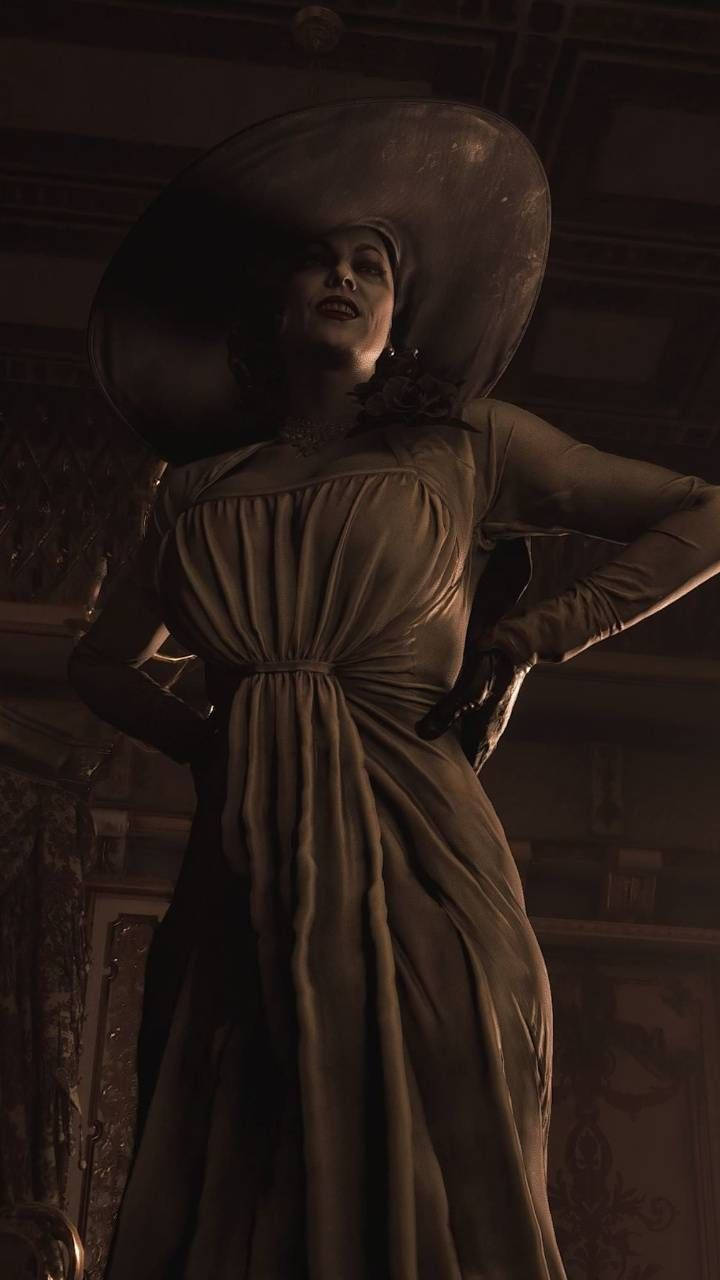 Residentevil Lady Alcina Dimitrescu - Señora Alcina Dimitrescu De Resident Evil. Fondo de pantalla